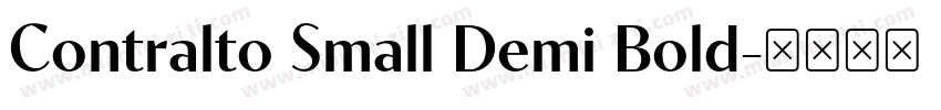 Contralto Small Demi Bold字体转换